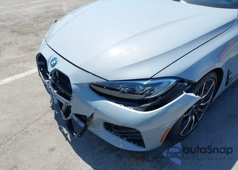 2024 BMW I4 M50 из США, поврежденный, VIN WBY33AW09RFT40175